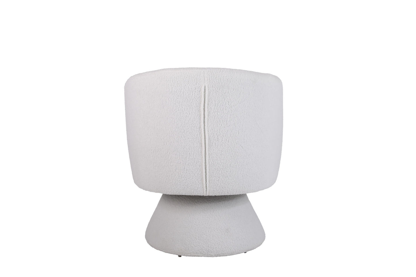 Swivel Accent Chair Armchair, Round Barrel Chair in Fabric for Living Room Bedroom(White)