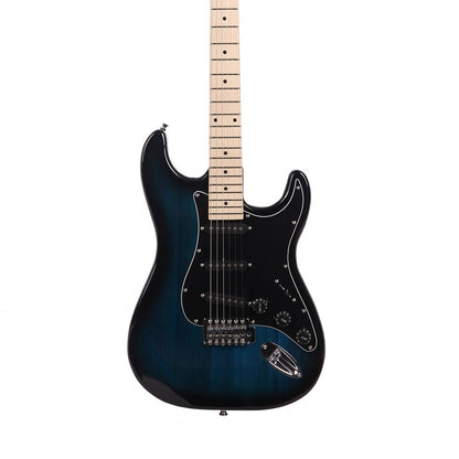 ST Stylish Electric Guitar with Black Pickguard Dark Blue