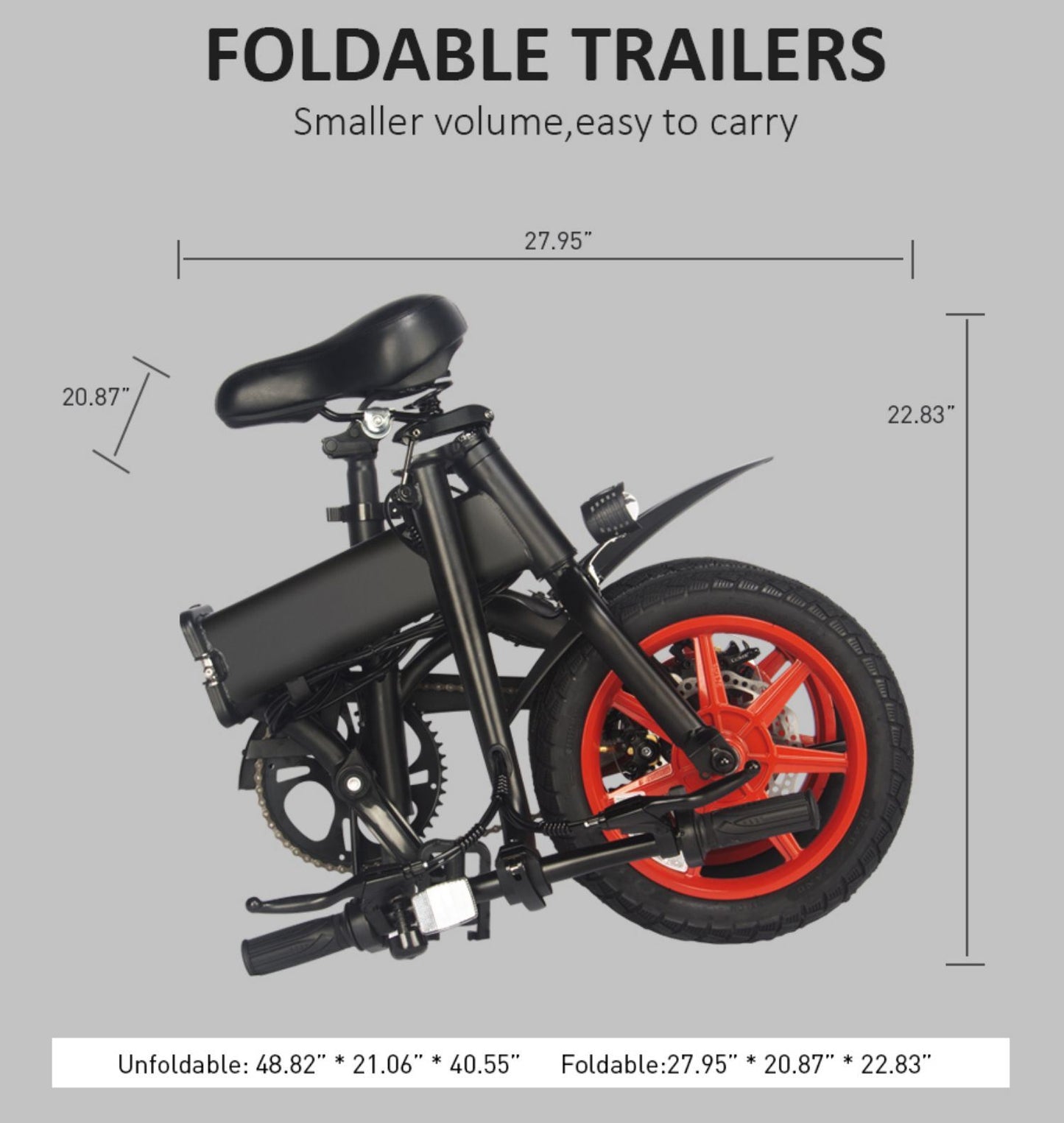 S7-14"* 2.125" Foldable City Ebikes Street E-bike 250W Hall Sensor Kick Bike Private Model[Unable to ship on weekends, please place orders with caution]