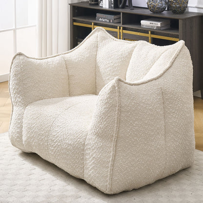 Sofa chairs with highly resilient foam for living rooms and bedrooms, comfortable square lazy sofas, sofas for adults to play, read and watch TV