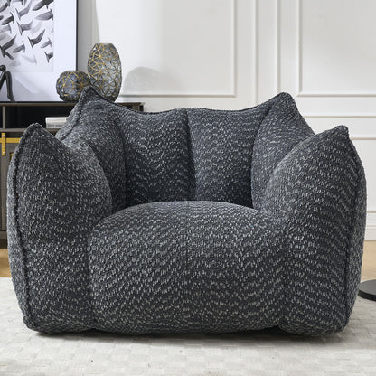 Sofa chairs with highly resilient foam for living rooms and bedrooms, comfortable square lazy sofas, sofas for adults to play, read and watch TV