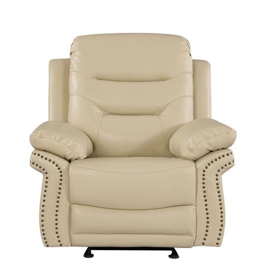 Global United Leather Air Upholstered Chair with Fiber Back