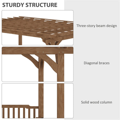 Wooden Gazebo Pavilion With Seats