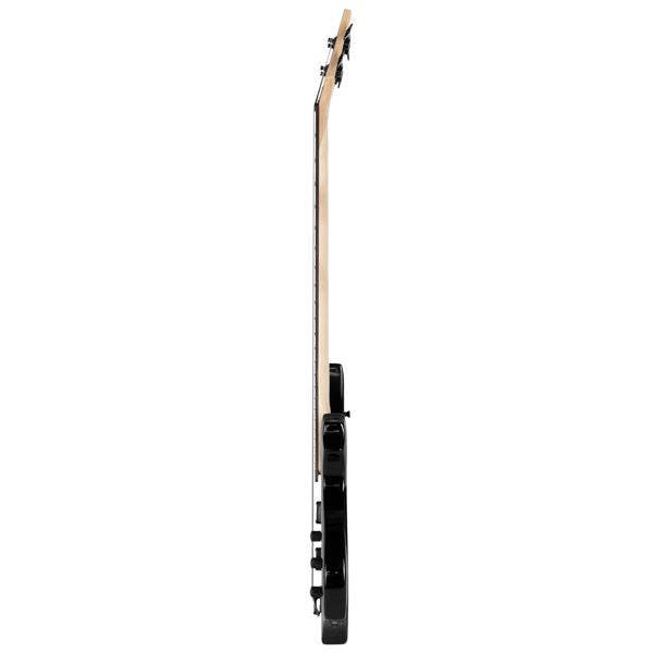 [Do Not Sell on Amazon]Full Size Glarry 4 String Burning Fire enclosed H-H Pickup Electric Bass Guitar with 20W Amplifier Bag Strap Connector Wrench Tool Black