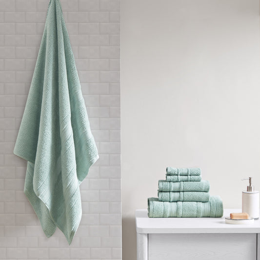 Super Soft Cotton Quick Dry Bath Towel 6 Piece Set