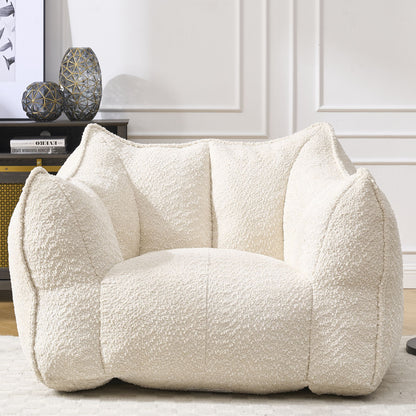 Sofa chairs with highly resilient foam for living rooms and bedrooms, comfortable square lazy sofas, sofas for adults to play, read and watch TV