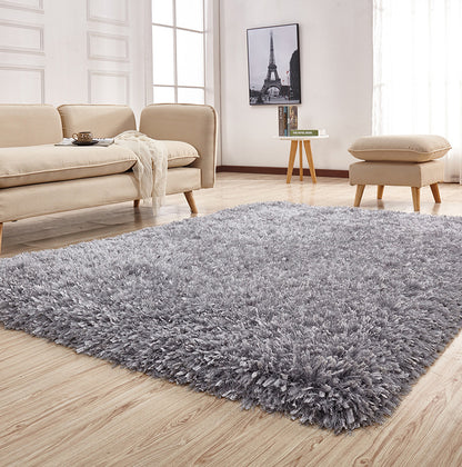 Coral Hand Tufted Shag Area Rug