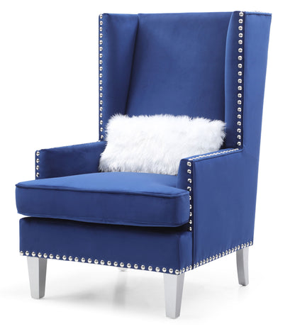 Glory Furniture Wilshire G0953A-AC Chair , BLUE