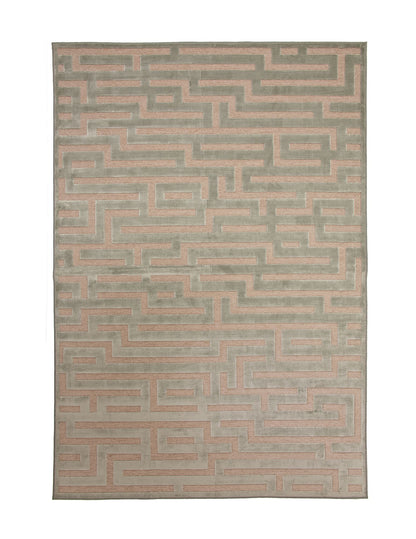 Maze Lt. Blue/Grey Area Rug 8x10