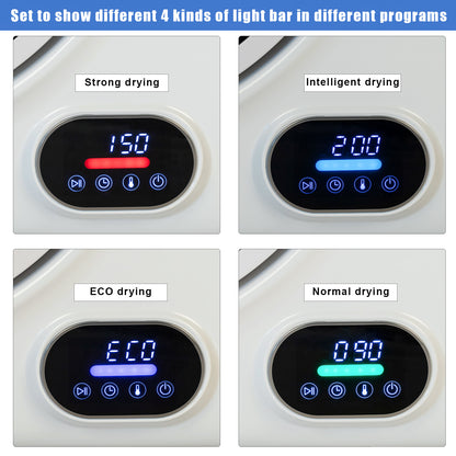 Free shipping ZOKOP GYJ40-88C1-E Compact Portable Household Clothes Dryer 2.6CUFT Drum Dryer with LED Display -White 110V 4KG YJ