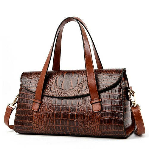 High Quality Crocodile Luxury Leather Handbags Women Bags Designer