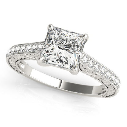 White Gold 14k Princess Cut Diamond Engagement Ring (1 1/4 cttw)