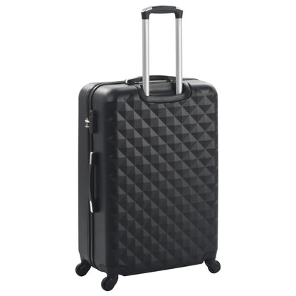 Hardcase Trolley Set 3 pcs Black ABS