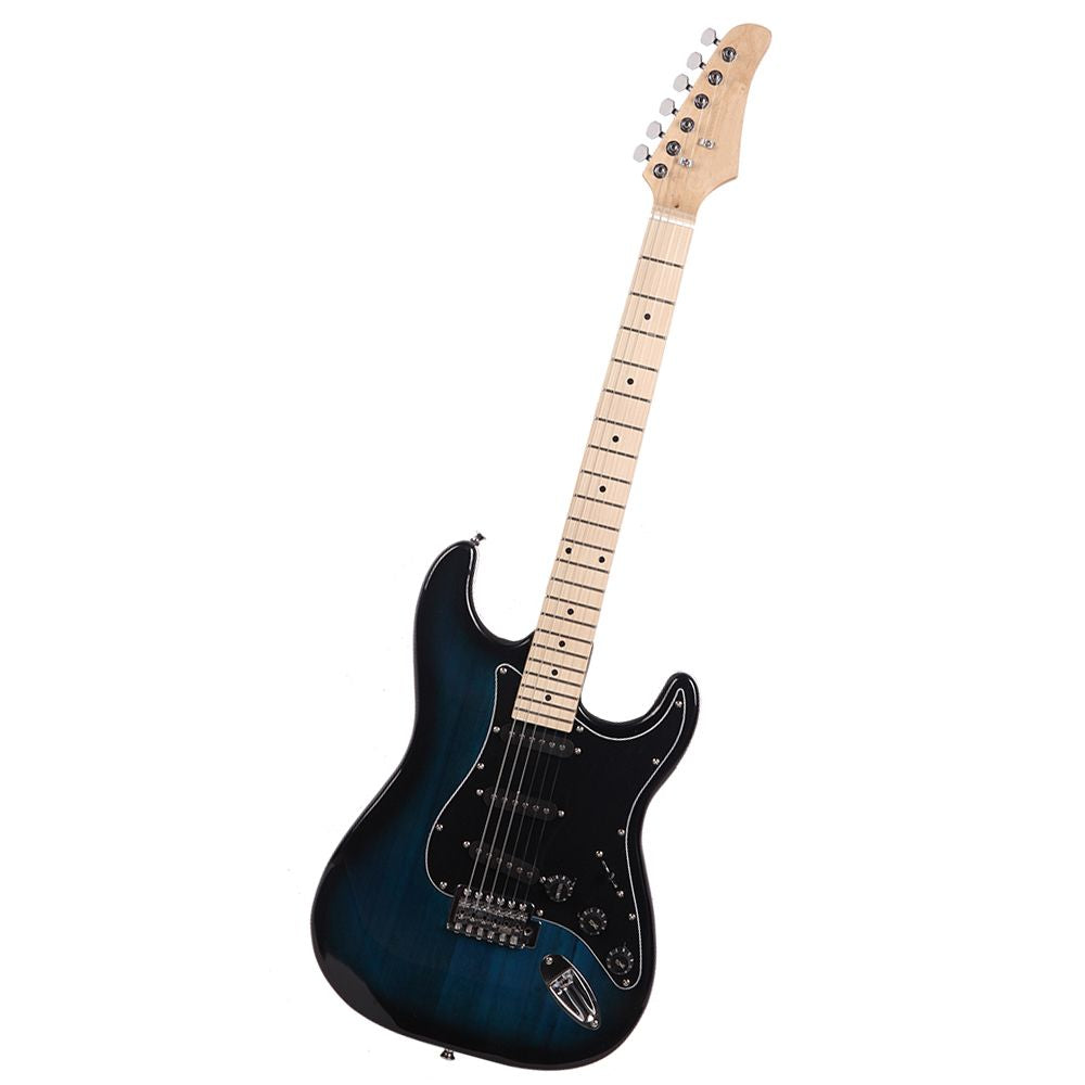 ST Stylish Electric Guitar with Black Pickguard Dark Blue