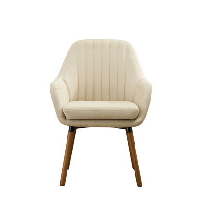 Tuchico Contemporary Fabric Accent Chair, Tan