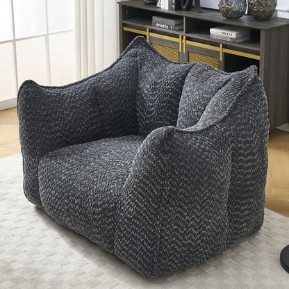 Sofa chairs with highly resilient foam for living rooms and bedrooms, comfortable square lazy sofas, sofas for adults to play, read and watch TV