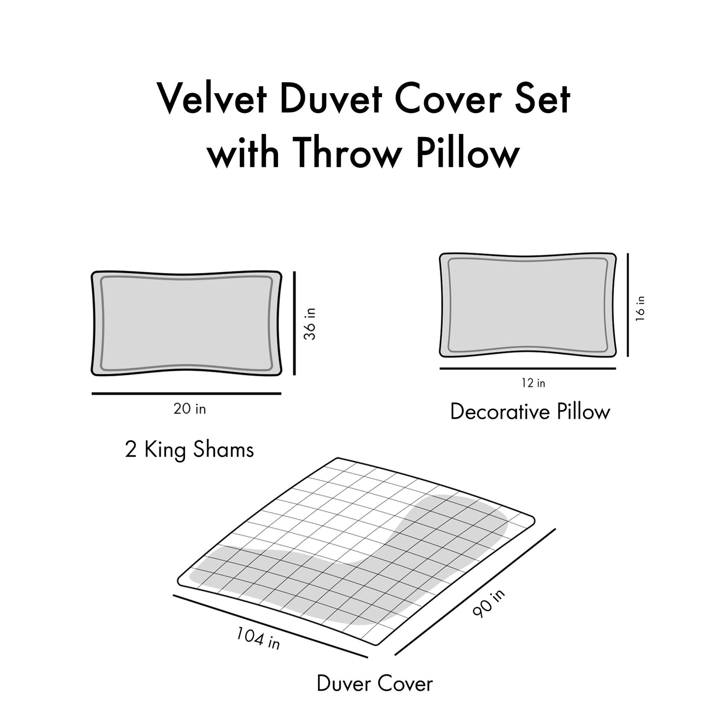 Velvet Duvet Cover Set