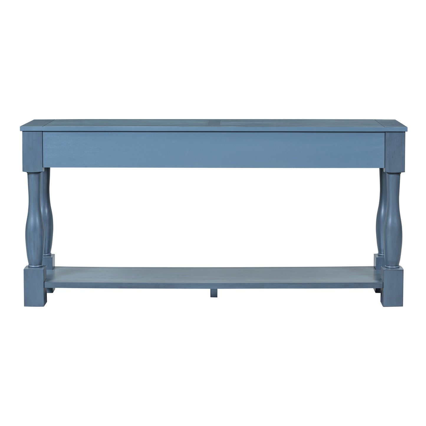 TREXM Console Table 63" Long Console Table with Drawers and Shelf for Entryway, Hallway, Living Room (Navy, OLD SKU: WF299371AAM)