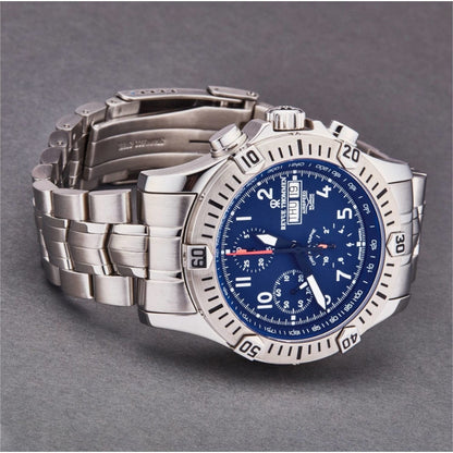 Revue Thommen 16071.6125 Men's 'Airspeed' Blue Dial Day-Date Chronograph Automatic Watch