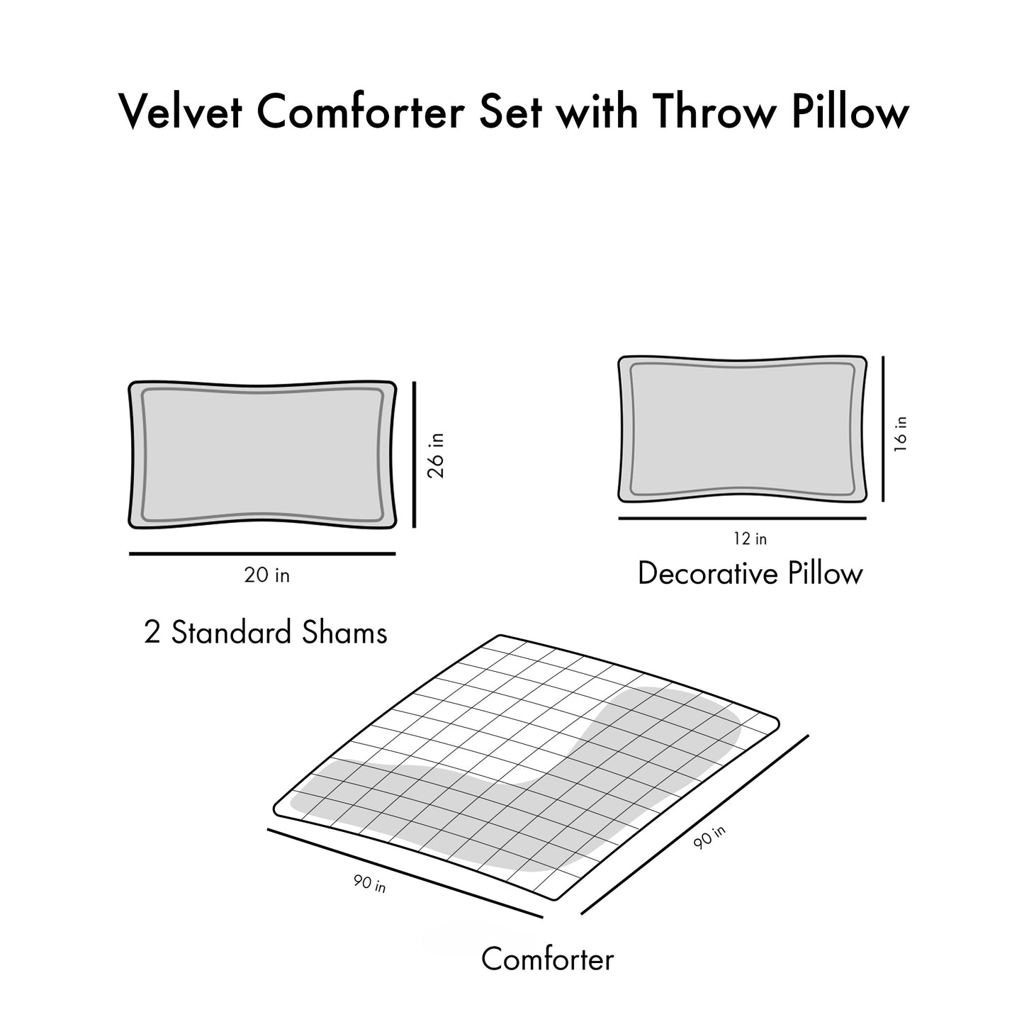 Velvet Comforter Set