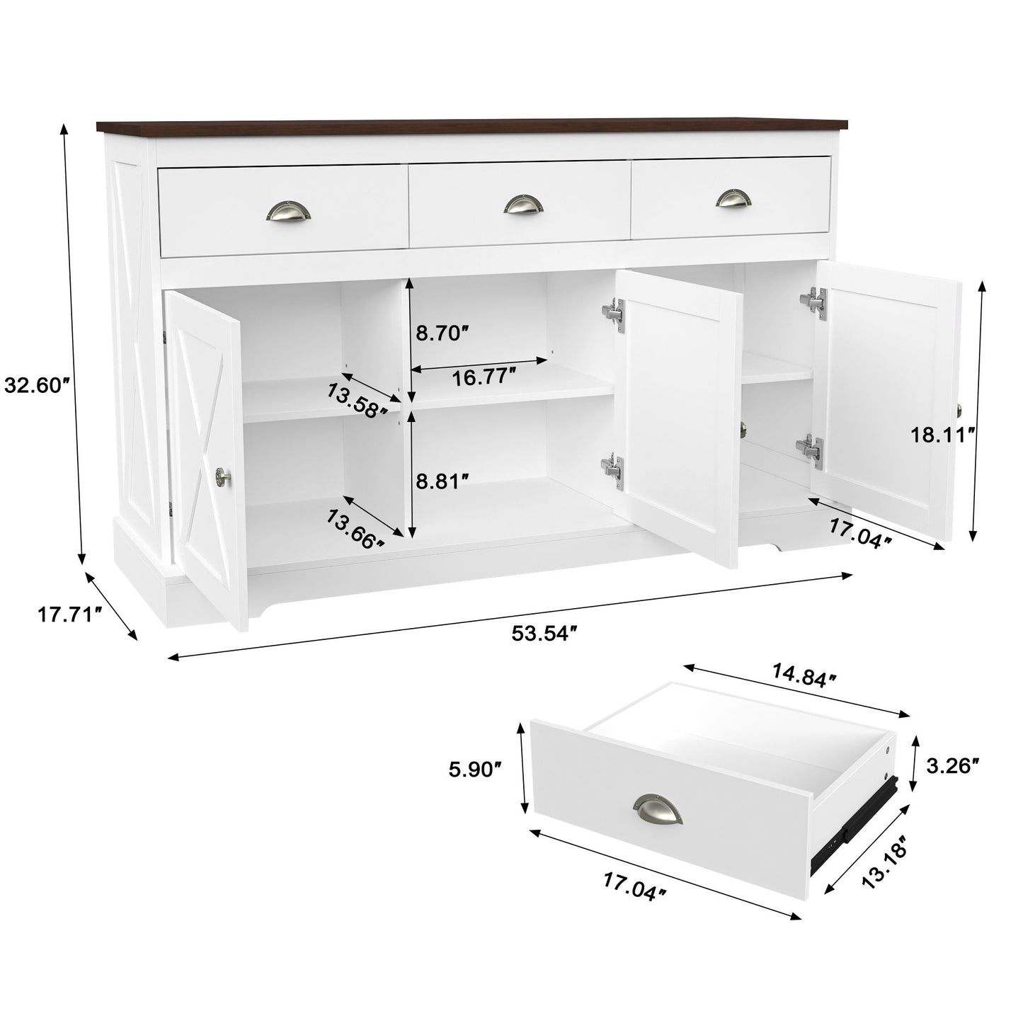 Shoe Storage Cabinet for Entryway,Bedroom,Flip Door Design Shoe Cabinet,White Finish