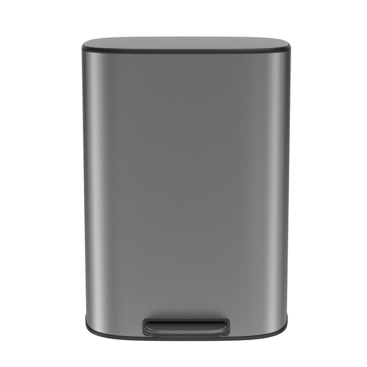 Stainless Steel Ellipse Foot Pedal Operated Trash Can