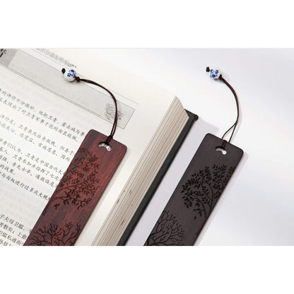 Wooden Handmade Carving Natural Wood Bookmarks