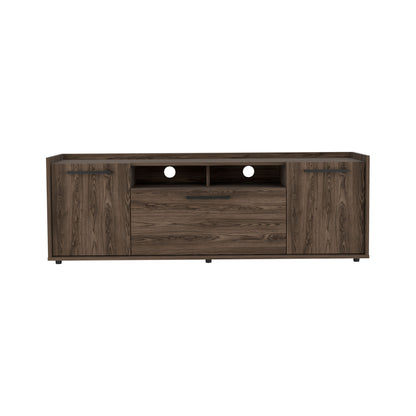 Brock Rectangle 2-Door TV Stand Dark Walnut