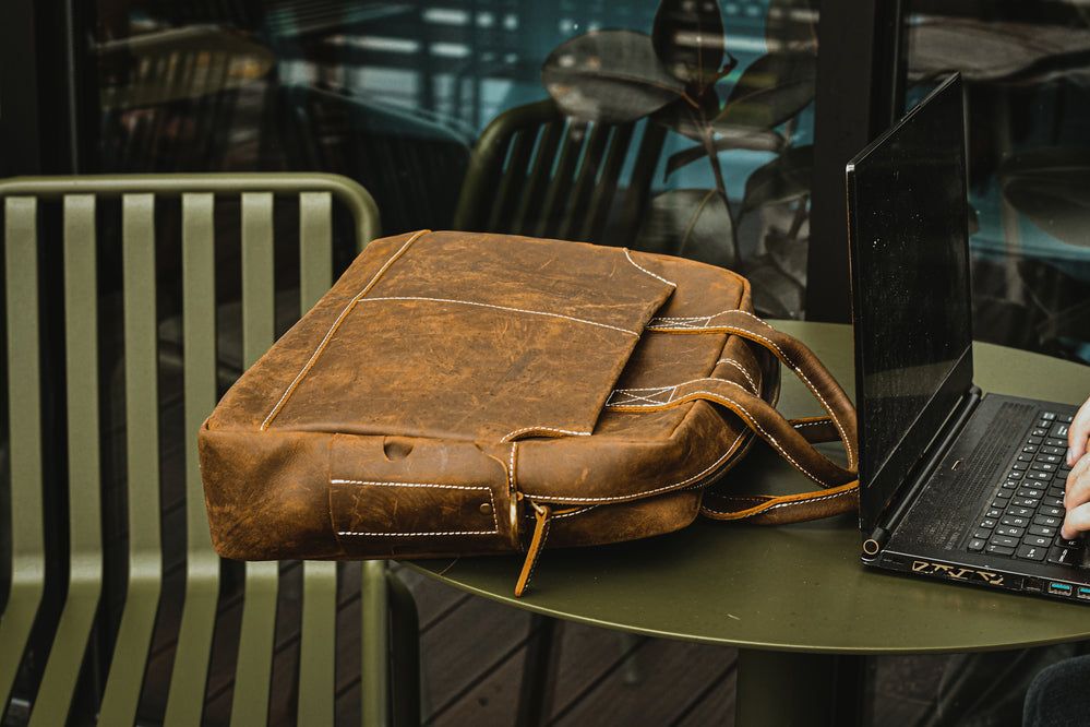 The Welch Briefcase | Vintage Leather Messenger Bag