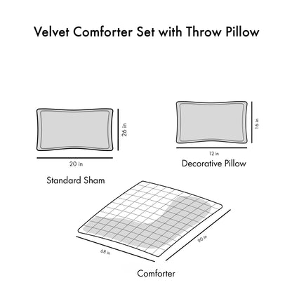 Velvet Comforter Set