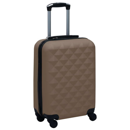 Hardcase Trolley Set 2 pcs Brown ABS