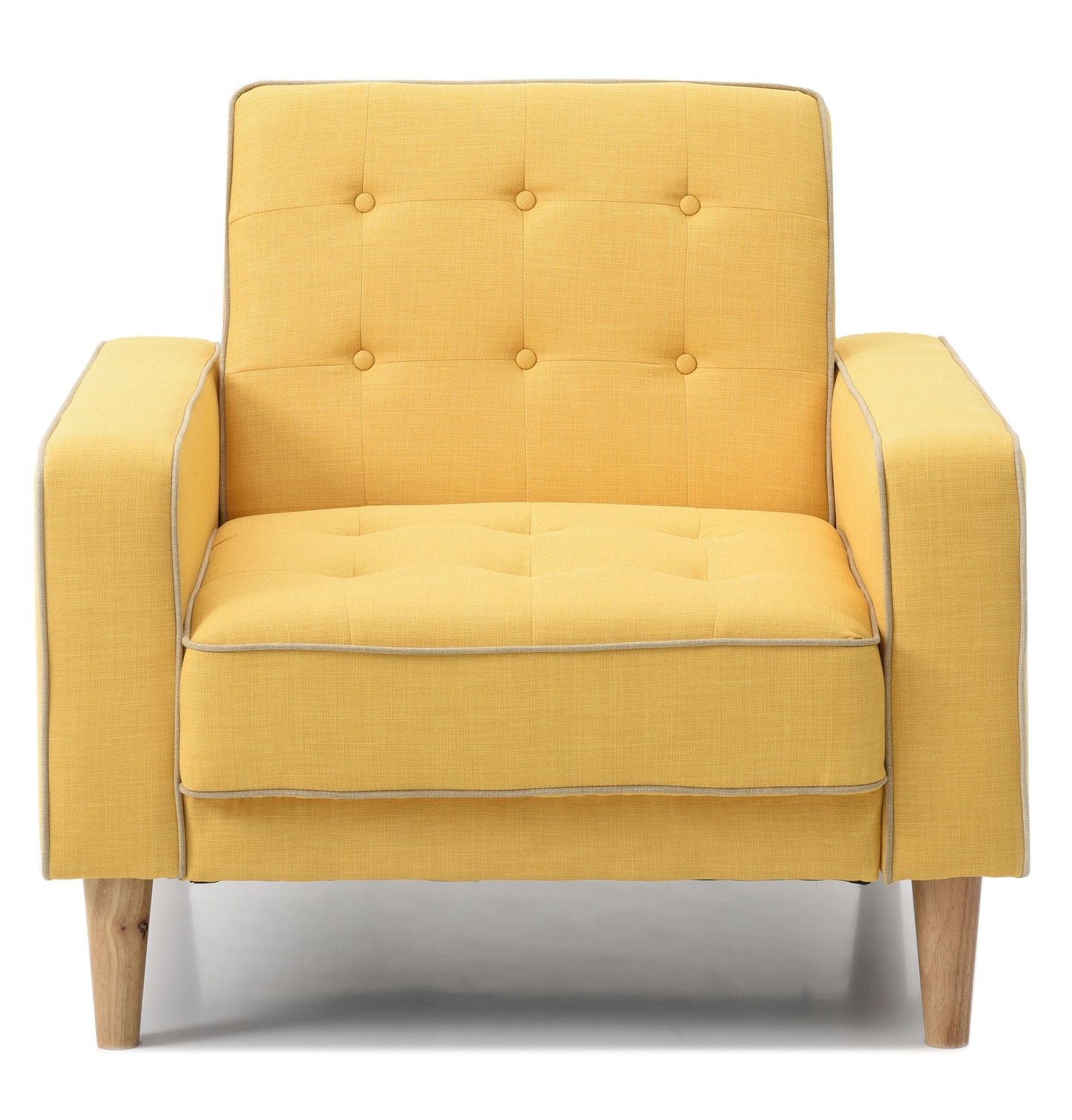 Vibrant Yellow Contemporary Chair Bed