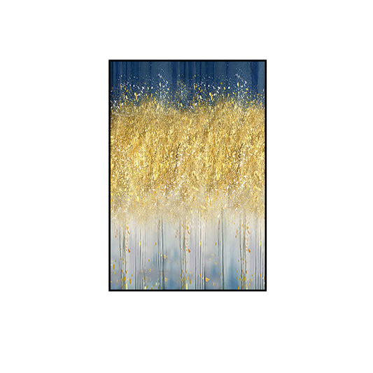 100% Handmade Abstract Nordic Simple Mural Modern Decorative Gold And Silver Oil Painting