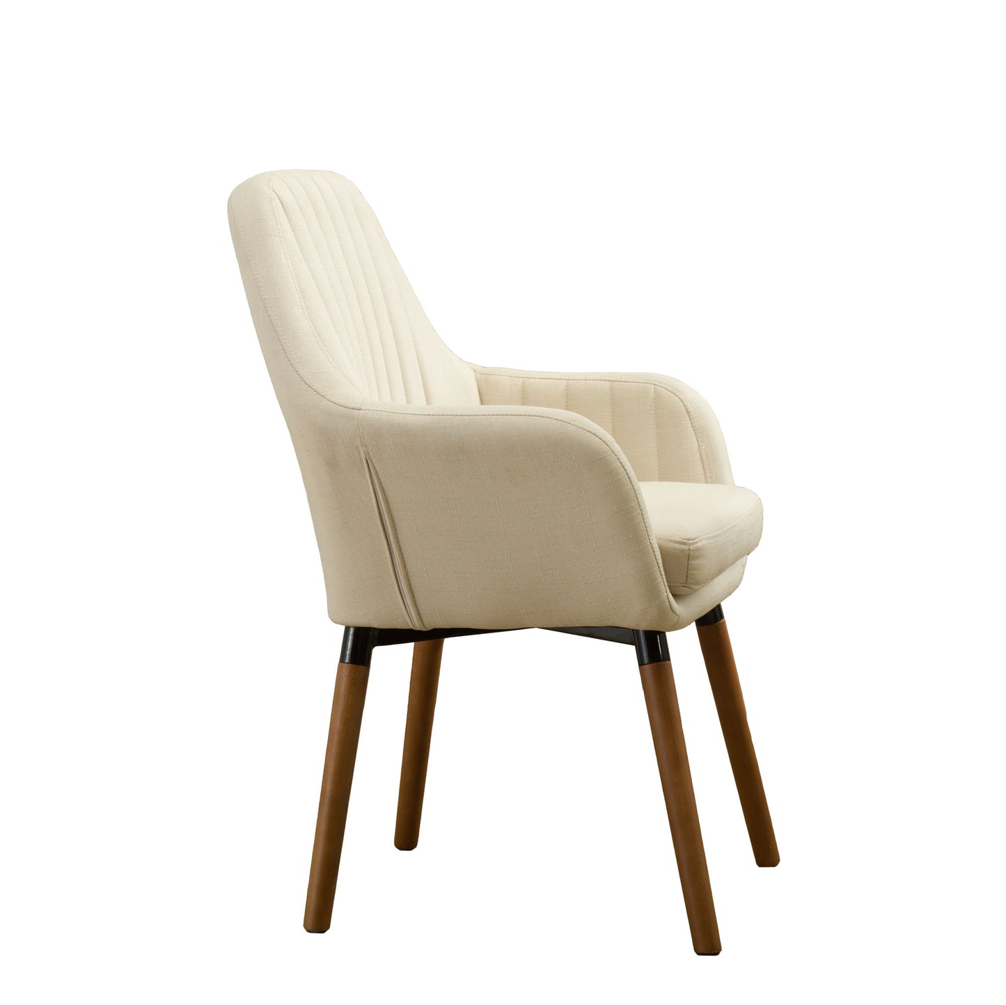 Tuchico Contemporary Fabric Accent Chair, Tan