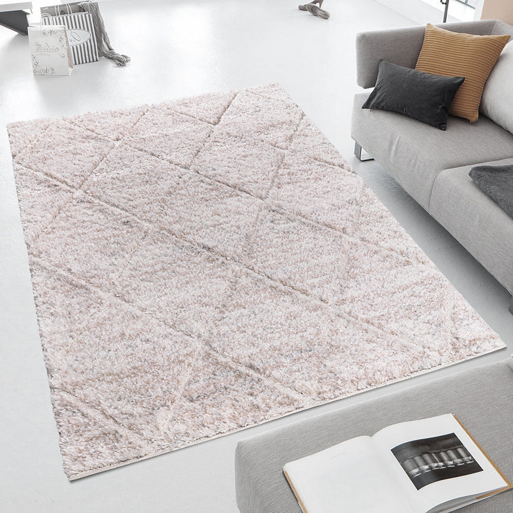 Talas Trellis Area Rug in Cream