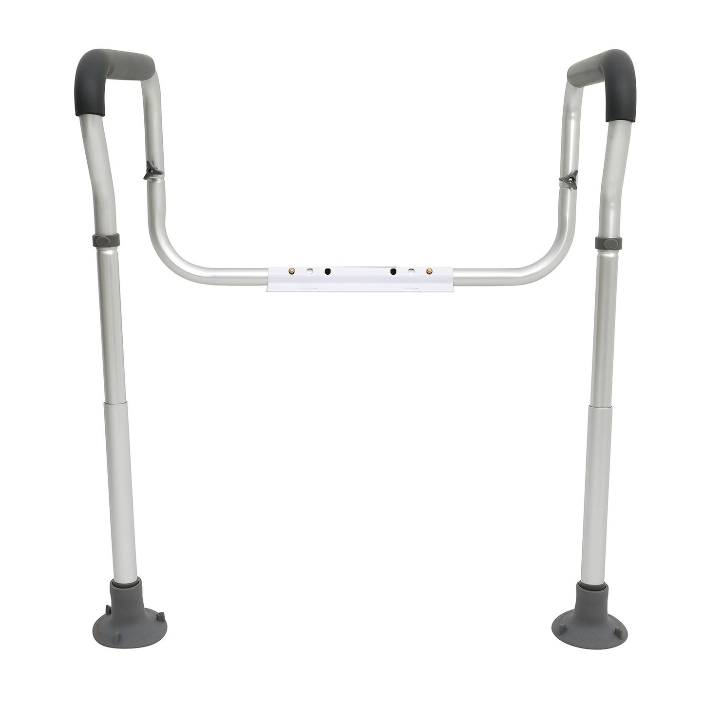 VEVOR Toilet Safety Rail, Bathroom Toilet Seat Frame, Adjustable Width & Height Fit Most Toilets, Supports 300lbs, Toilet Handles Grab Bars with Padded Armrests for Handicap, Disabled, Seniors