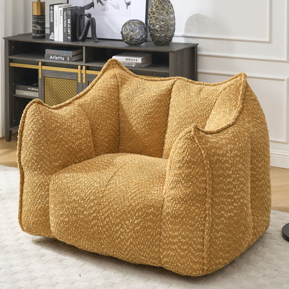 Sofa chairs with highly resilient foam for living rooms and bedrooms, comfortable square lazy sofas, sofas for adults to play, read and watch TV