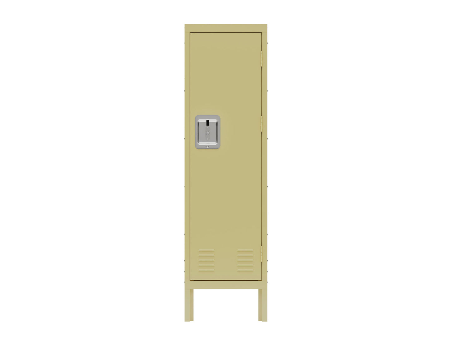 1 Door Tall Single Retro Style Steel Locker in Yellow