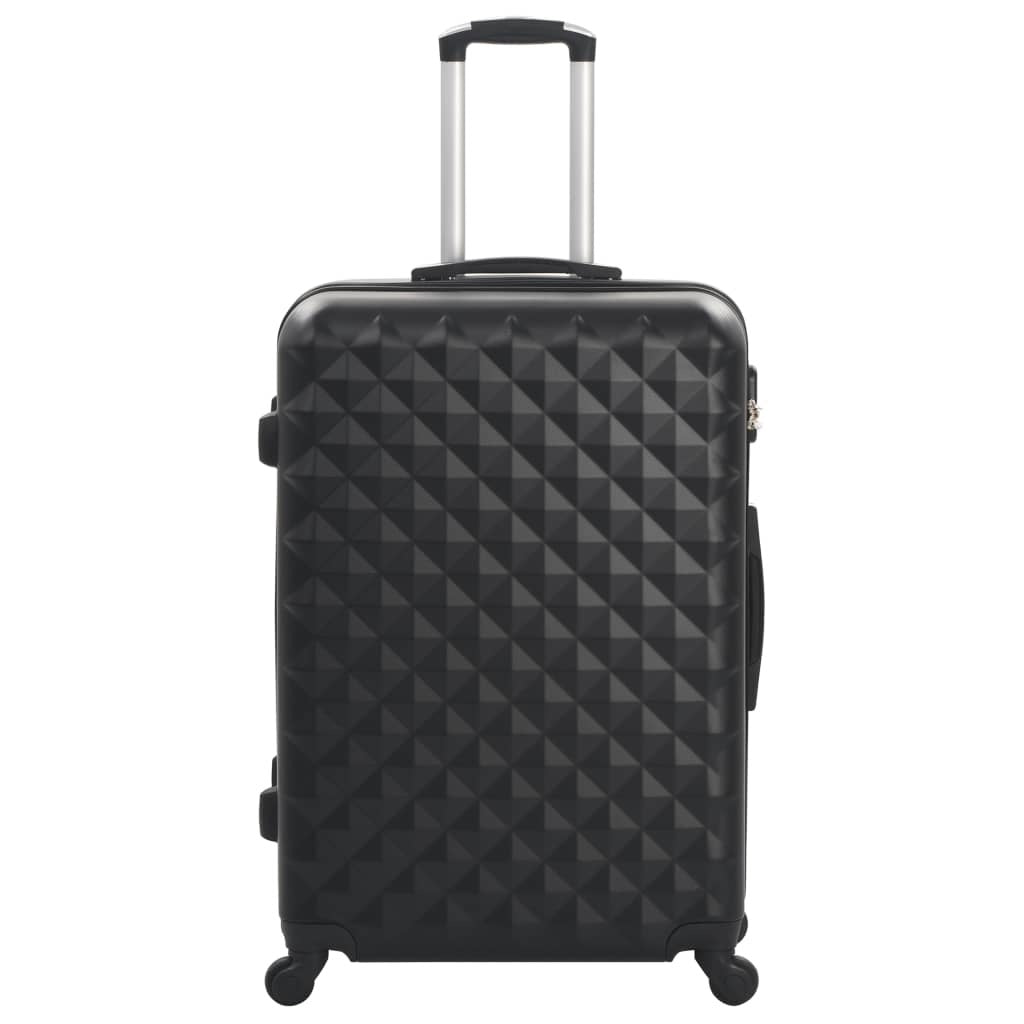 Hardcase Trolley Set 3 pcs Black ABS