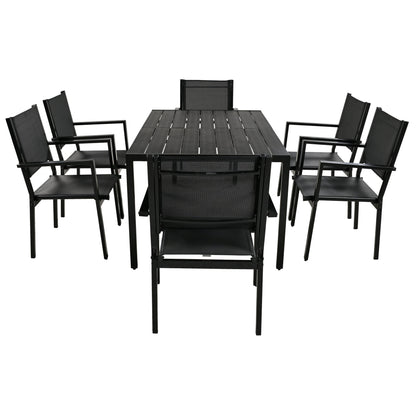 U-Style High-quality Steel Outdoor Table and Chair Set, Suitable for Patio, Balcony, Backyard.