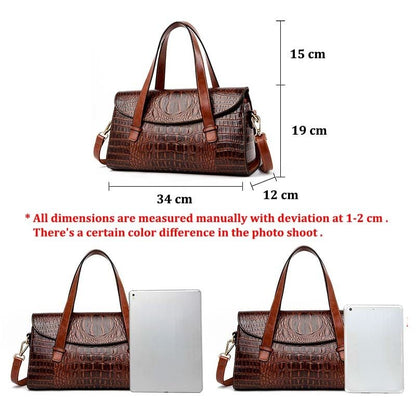 High Quality Crocodile Luxury Leather Handbags Women Bags Designer