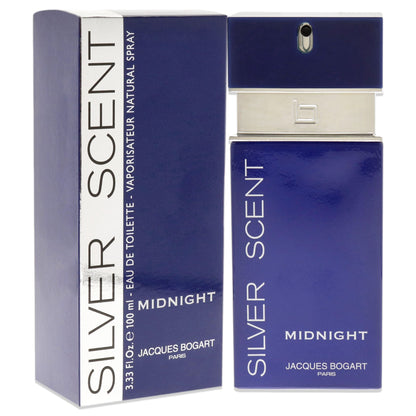 Silver Scent Midnight by Jacques Bogart for Men - 3.3 oz EDT Spray