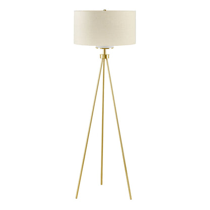 Pacific Metal Tripod Floor Lamp with Glass Shade