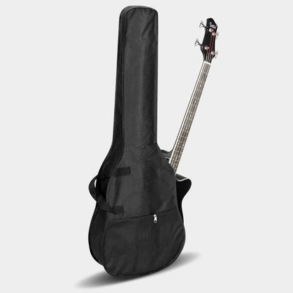 [Do Not Sell on Amazon] Glarry GMB101 4 string Electric Acoustic Bass Guitar w/ 4-Band Equalizer EQ-7545R Black