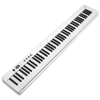 VEVOR 88 Key Folding Keyboard Piano Portable Foldable Piano Bluetooth MIDI White