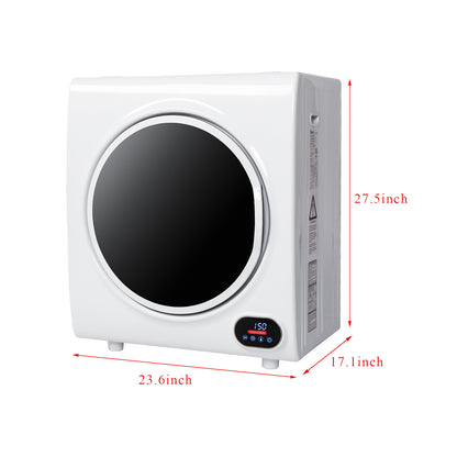 Free shipping ZOKOP GYJ40-88C1-E Compact Portable Household Clothes Dryer 2.6CUFT Drum Dryer with LED Display -White 110V 4KG YJ