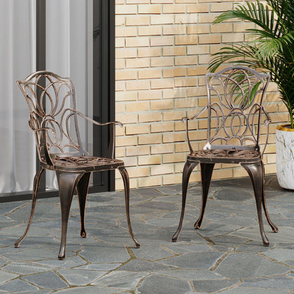 Tucson Dining Chair, Black Copper (Set of 2)