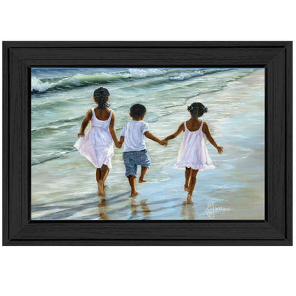 "Running on the Beach" Framed Wall Art by Georgia Janisse