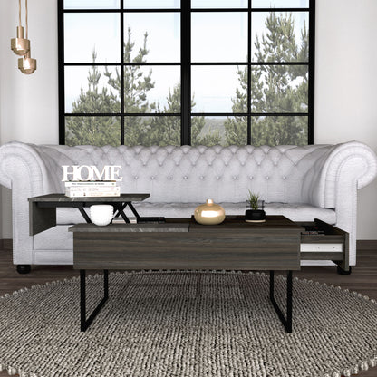 Westover Rectangle Lift Top Coffee Table Carbon Espresso and Onyx