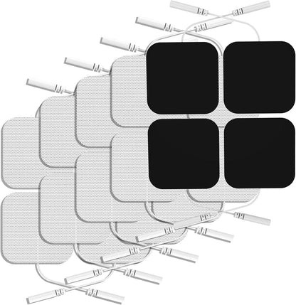 TENS Unit Replacement Pads, NURSAL Reusable TENS Electrode Pads 2x2 20pcs with Upgraded Self-Stick Performance for Electrotherapy, Compatible with AUVON TENS, TENS 7000, Etekcity, Nicwell Care Tens